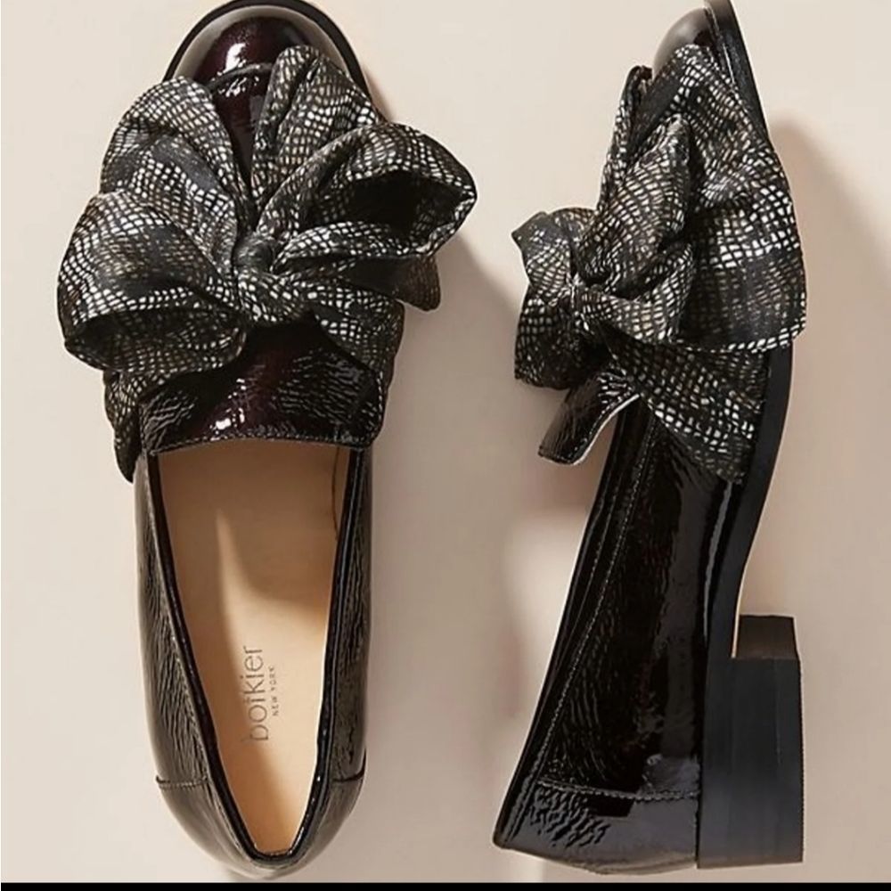 Anthropologie Botkier Corinne bow Loafers size 6
